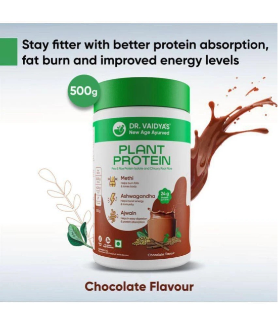 Dr. Vaidya's Plant Protein - Chocolate 500gm pack of 3