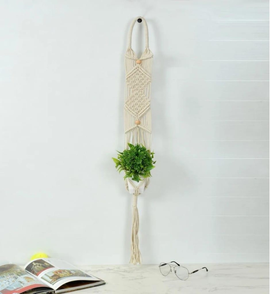 Macrame Hanger Planter Diamond Knots