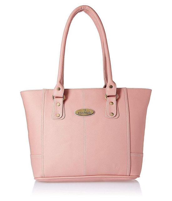 Fostelo - Light Pink  PU Shoulder Bag - Light Pink