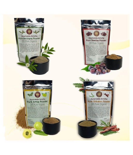 Ayurveda Amrita Rajasthani Amla, Shikakai, Bhringraj, Reetha Powder Hair Scalp Treatment 400 g