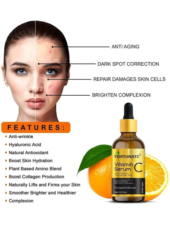 Vitamin C Serum - Skin Brightening, Anti-Aging, Skin Repair Face Serum - Pack of 3