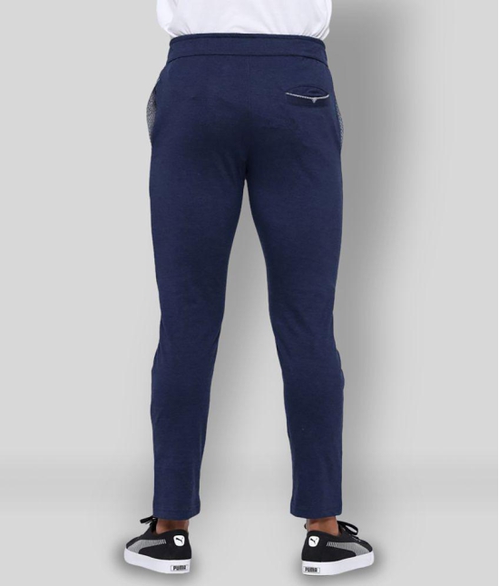 MAD TEE - Navy Blue Cotton Blend Men's Trackpants ( Pack of 1 ) - M