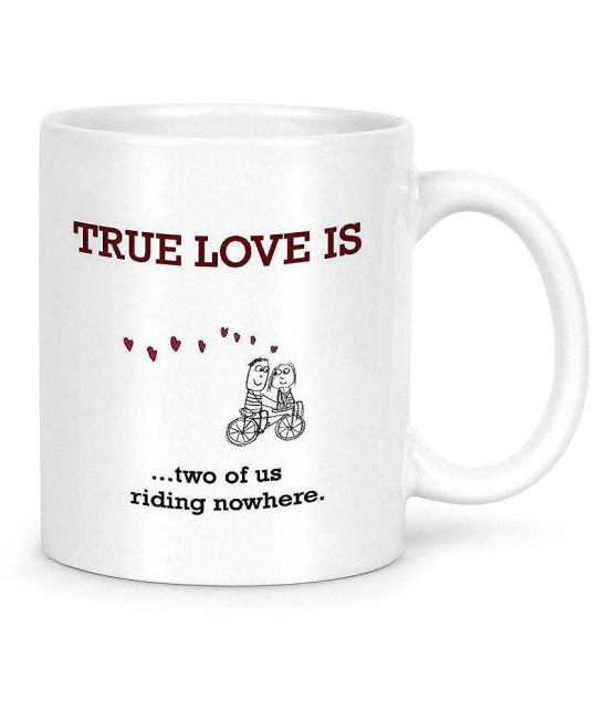 Idream Quote Printed Ceramic Coffee Mug 1 Pcs 330 mL - White