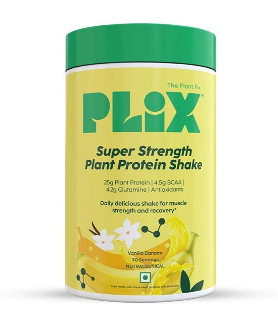 Plix - Strength Vegan Plant Protein Powder Plant Protein Powder ( 500 gm Vanilla )