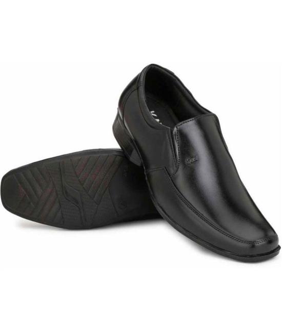 KATENIA Slip On Genuine Leather Black Formal Shoes - None