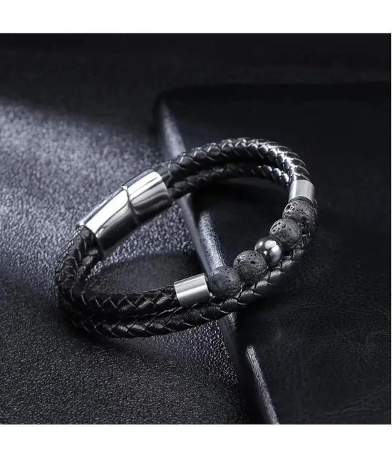 FASHION FRILL Black Bracelet ( Pack of 1 ) - None