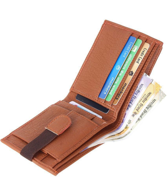 samtroh - PU Brown Men's Regular Wallet ( Pack of 1 ) - Brown