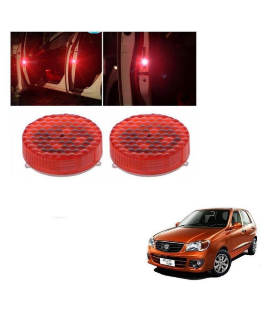 Kozdiko Waterproof 5 LED Wireless Car Door Warning Open Lights Indicator Decor Interior Flash Magnetic car led Lights for Anti Rear-End(RED) Free Batteries (2 Pair 4 pcs) For Maruti Suzuki A