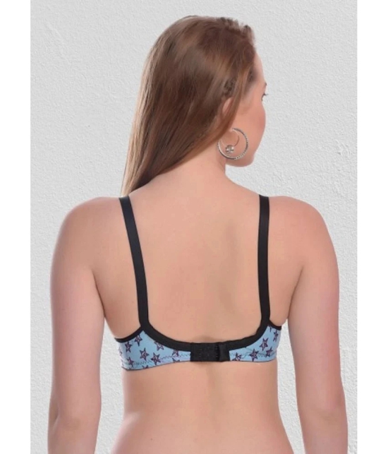 Desiprime - Blue Cotton Non Padded Womens Everyday Bra ( Pack of 1 ) - None