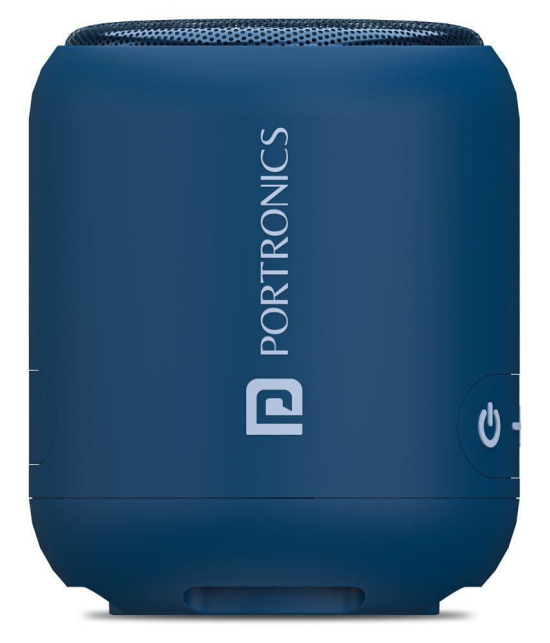 Portronics Sound Drum 1:10W TWS Portable Bluetooth Speaker ,Blue (POR 1327) - Blue