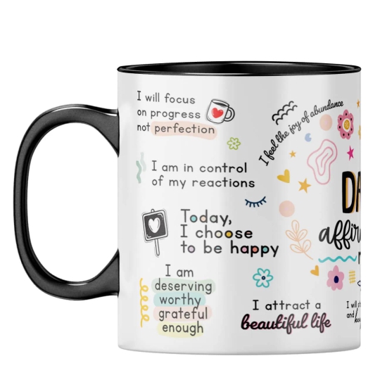 Daily Affirmations Coffee Mug-White