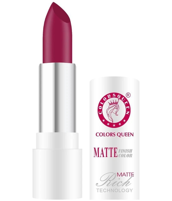 Colors Queen Rich Color Matte Finish Lisptick 3g, Hot Red (Shade - 17)