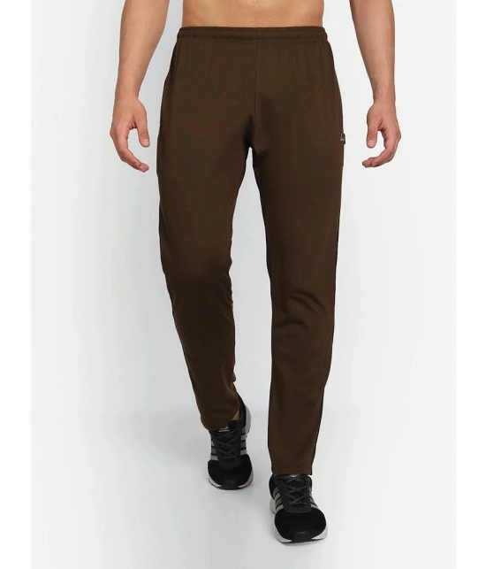 Zeffit - Coffee Cotton Blend Mens Trackpants ( Pack of 1 ) - None