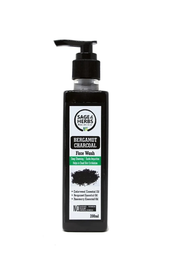 Bergamot Charcoal Face Wash-100 ml