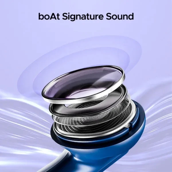 boAt Airdopes 91 | Wireless Earbuds with 45 Hours Playback, BEAST™ Mode, ASAP™ Charge, Dual Mics with ENx™ Technology Starry Blue