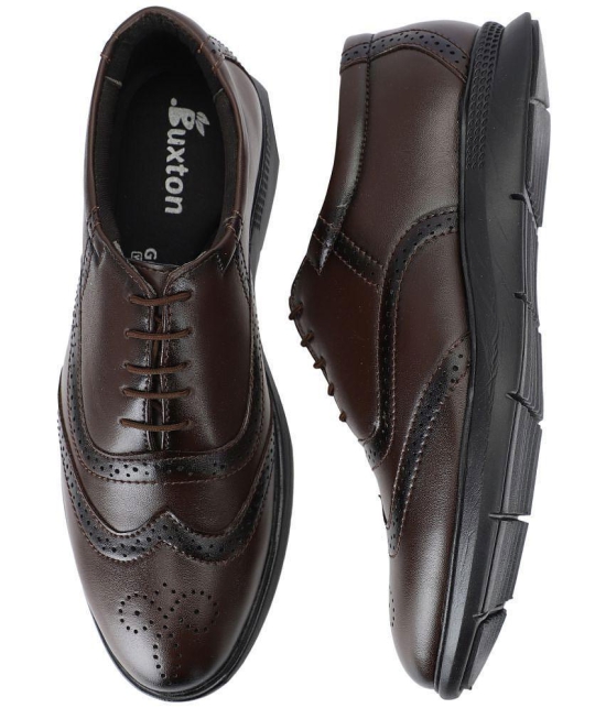 Buxton - Brown Mens Formal Shoes - None