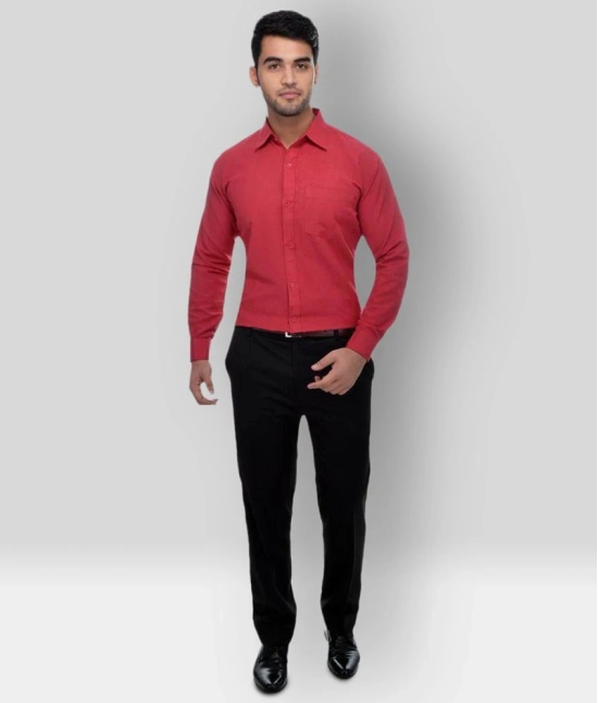 DESHBANDHU DBK - Red Cotton Regular Fit Mens Formal Shirt (Pack of 1) - None