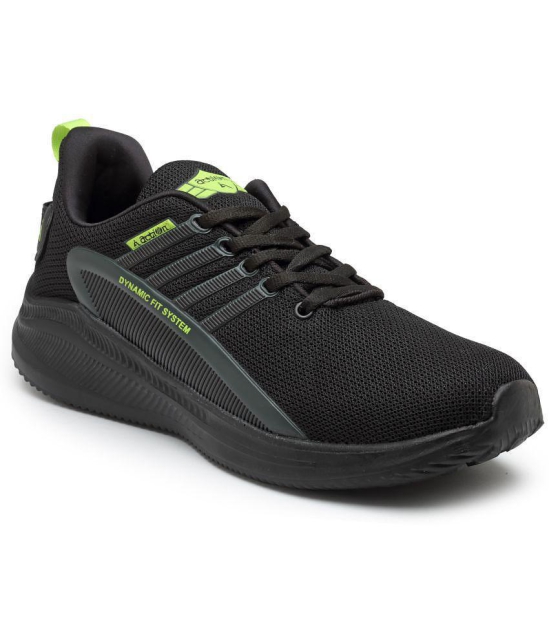 Action - Black Mens Sports Running Shoes - None