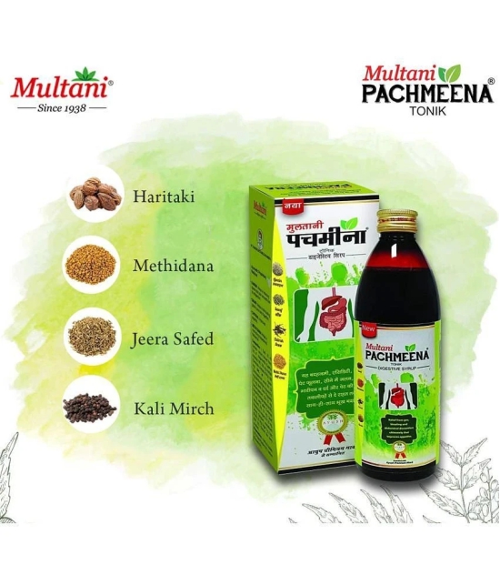 Multani Pachmeena Tonik Digestion Syrup | Improves Appetite | Natural Stomach 450 Ml