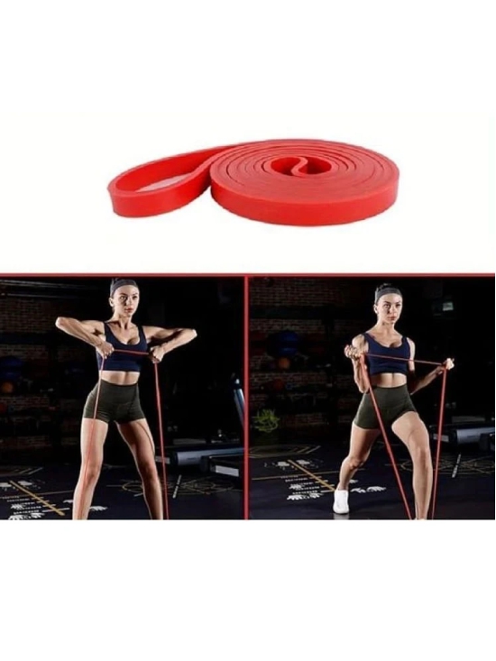 Thera Band Exercise Band for Home Gym Fitness Pull Up Band Thera band  (Pack of 1) (Red) - Red