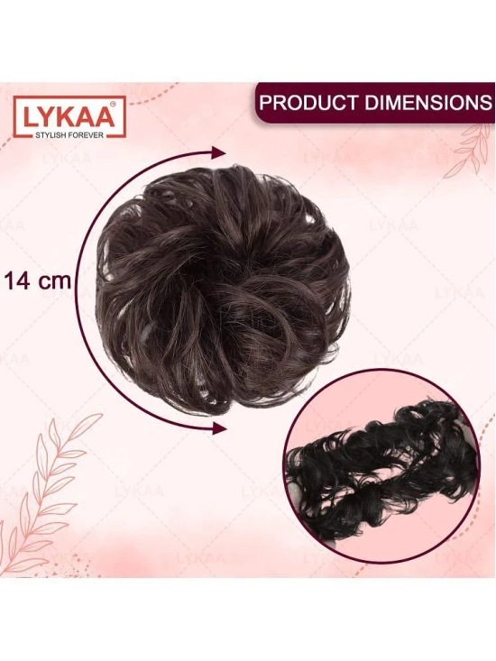 LYKAA Black,Brown Womens Hair Bun ( Pack of 2 ) - Black,Brown