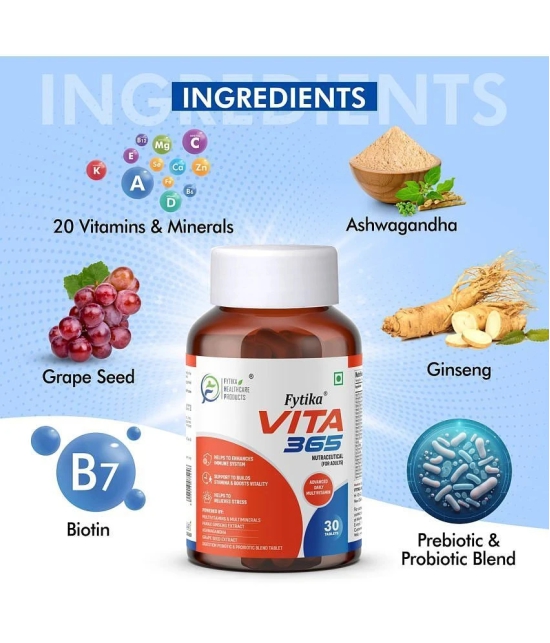 Fytika Vita 365, 3 in 1 Multivitamin- 2x30 Tabs (Pack of 2)