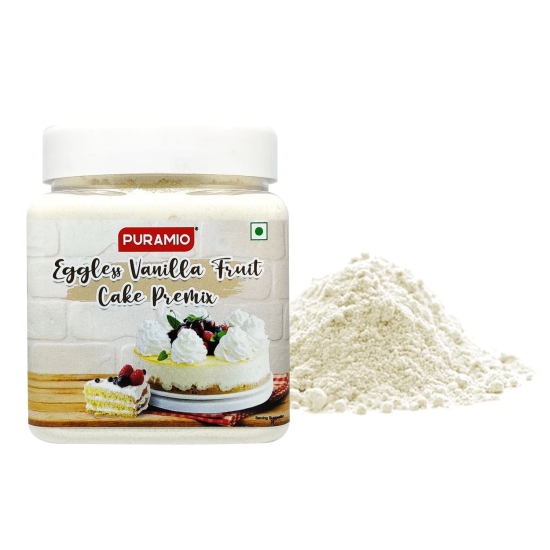 Puramio Eggless Vanilla Fruit Cake Premix, 350 gm