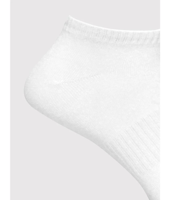 ONN - Cotton Mens Solid White Ankle Length Socks ( Pack of 3 ) - White