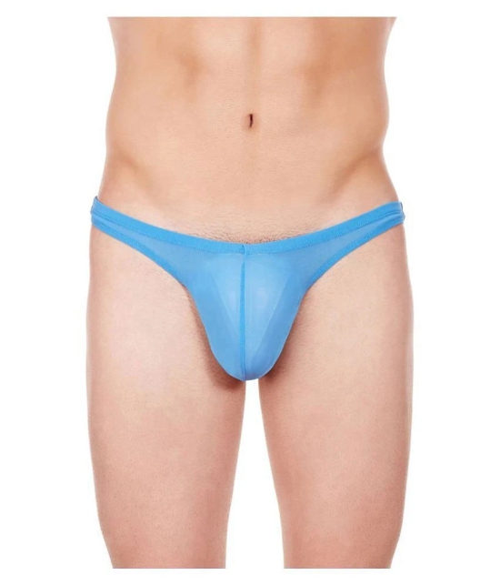 La Intimo Nylon Mens Thongs ( Blue ) - S