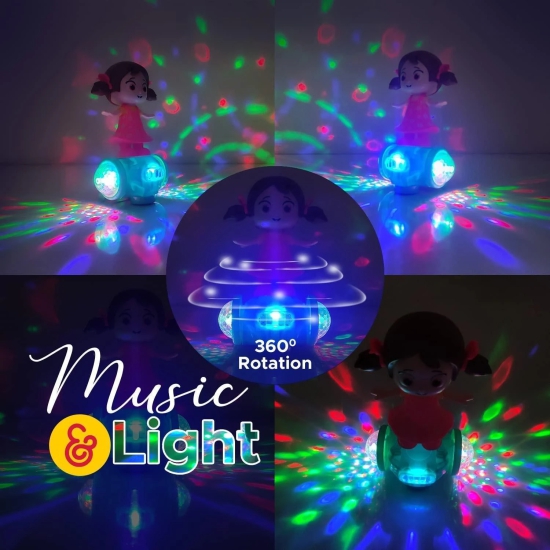 Uttamrobotics Dancing Doll Toy with Music & Lights