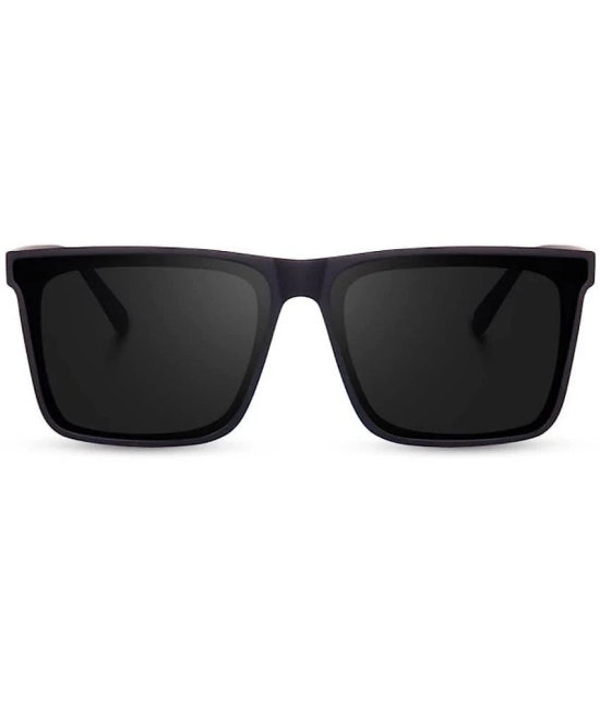 Creature Black Square Sunglasses ( Pack of 1 ) - Medium