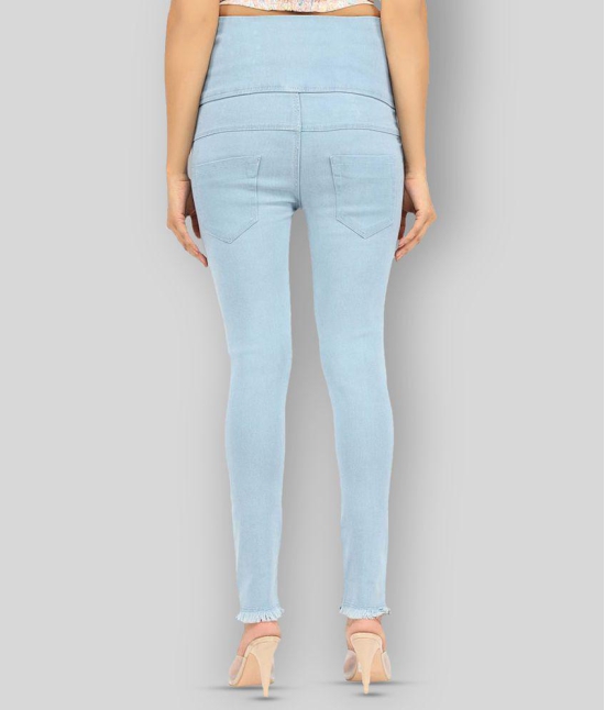 AngelFab - Blue Denim Skinny Fit Women''s Jeans ( Pack of 1 ) - 28