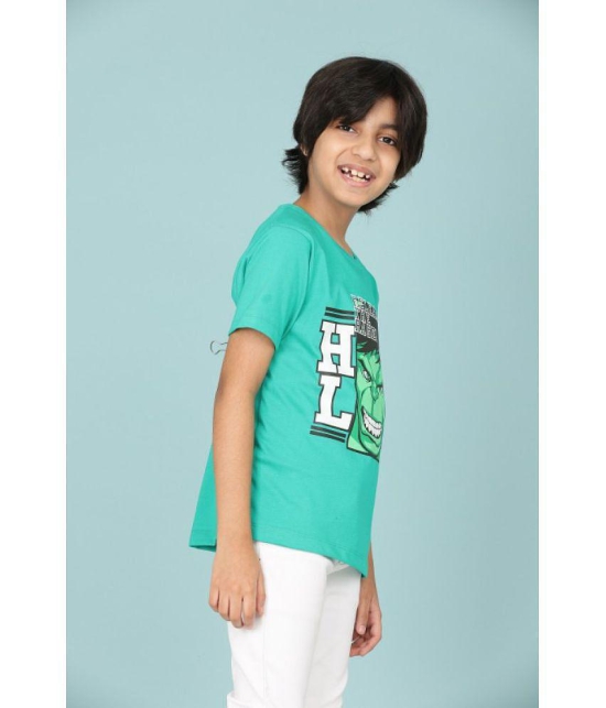 Rydho - Green Cotton Boy's T-Shirt ( Pack of 1 ) - None