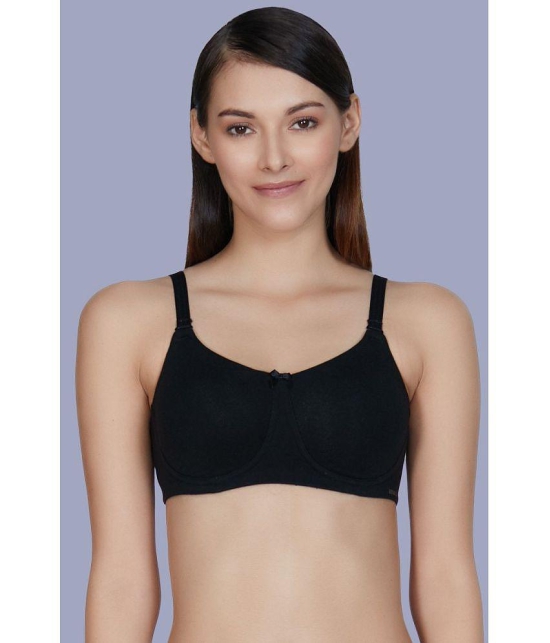 Amante Cotton T-Shirt Bra - Black Single - 36B