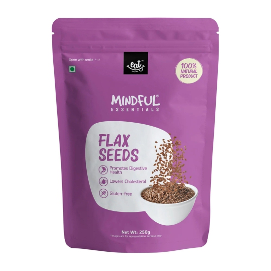 Raw Flax Seeds for Eating Rich with Fiber for Weight Loss - 250g Pack of 2 - 500g