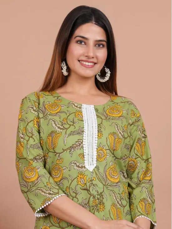 Women Cotton Rayon Kurta and Palazzo Set