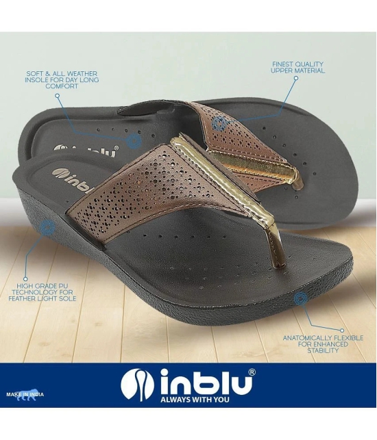 Inblu Brown Womens Flats - None