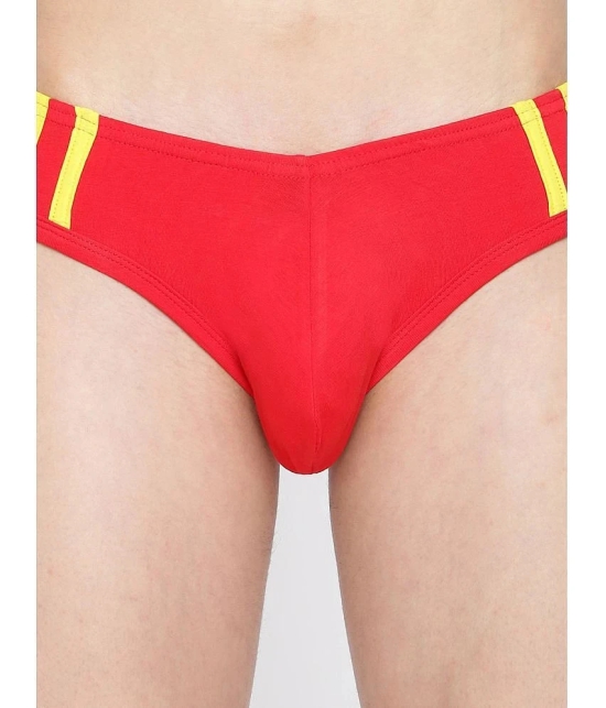 La Intimo Cotton Mens Bikini ( Red ) - None