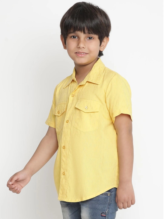 Oxolloxo Boys Yellow Casual Shirt