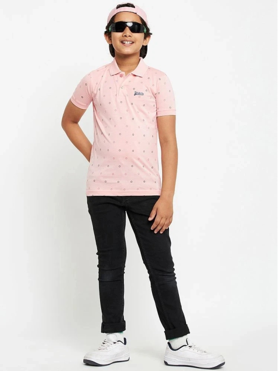 UNIBERRY - Pink Cotton Blend Boys Polo T-Shirt ( Pack of 1 ) - None