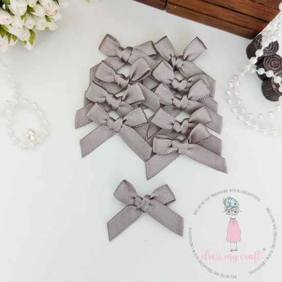 Grey Ribbon Bows