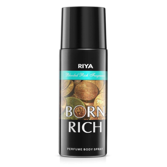 Riya Born Rich Body Spray Deodorant For Unisex Pack Of 3 150 Ml Each