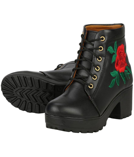 Commander - Black Women''s Ankle Length Boots - None