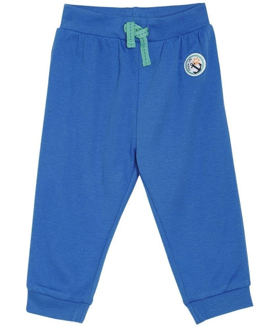 miniklub Blue Cotton Baby Boy Bodysuit & Jogger Set ( Pack of 2 ) - None