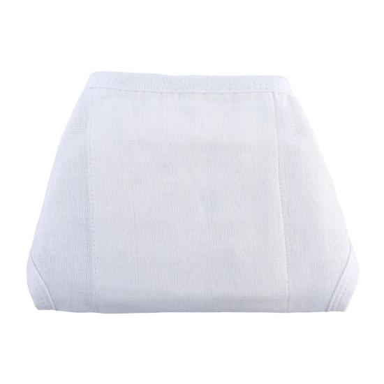 Tie up Cotton Nappies / Langot - All White - Pack of 5-0 - 1 Months