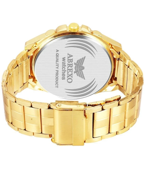 Abrexo Gold Stainless Steel Analog Mens Watch