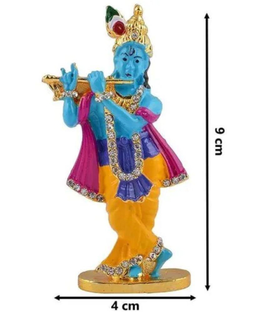 PAYSTORE - Alloy Lord Krishna God Idol ( 9 cm )