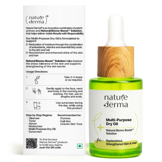 Multi-Purpose Dry Oil with Natural Biome-Boost™ Solution - 30 ml