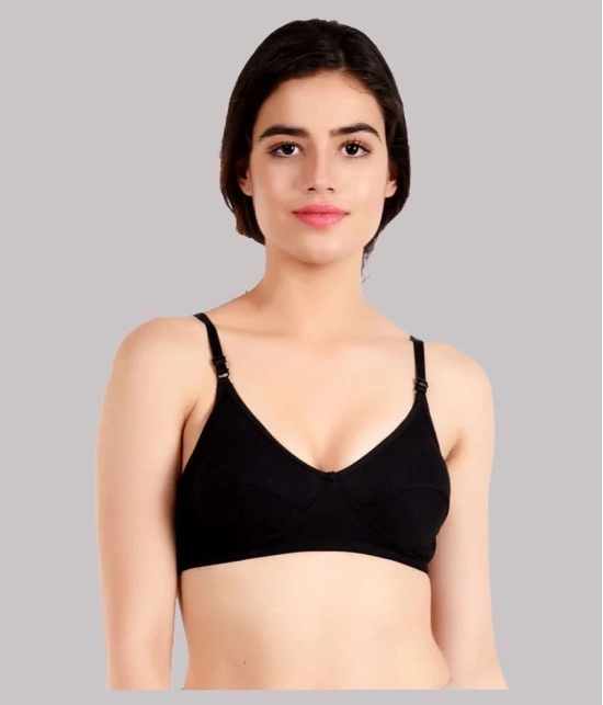 Kiran Enterprises - Multicolor Cotton Blend Non Padded Womens T-Shirt Bra ( Pack of 6 ) - None