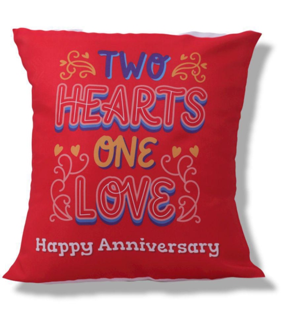 Ros - Red Ceramic Gifting Printed Cushion